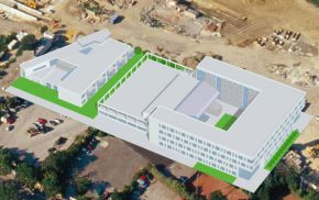 Übersichtsmontage des Baukörpers